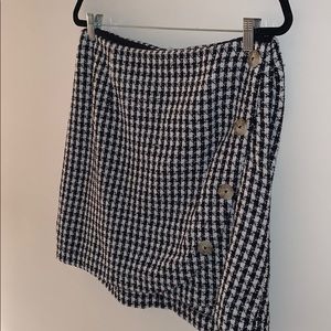 Anthropologie houndstooth skirt